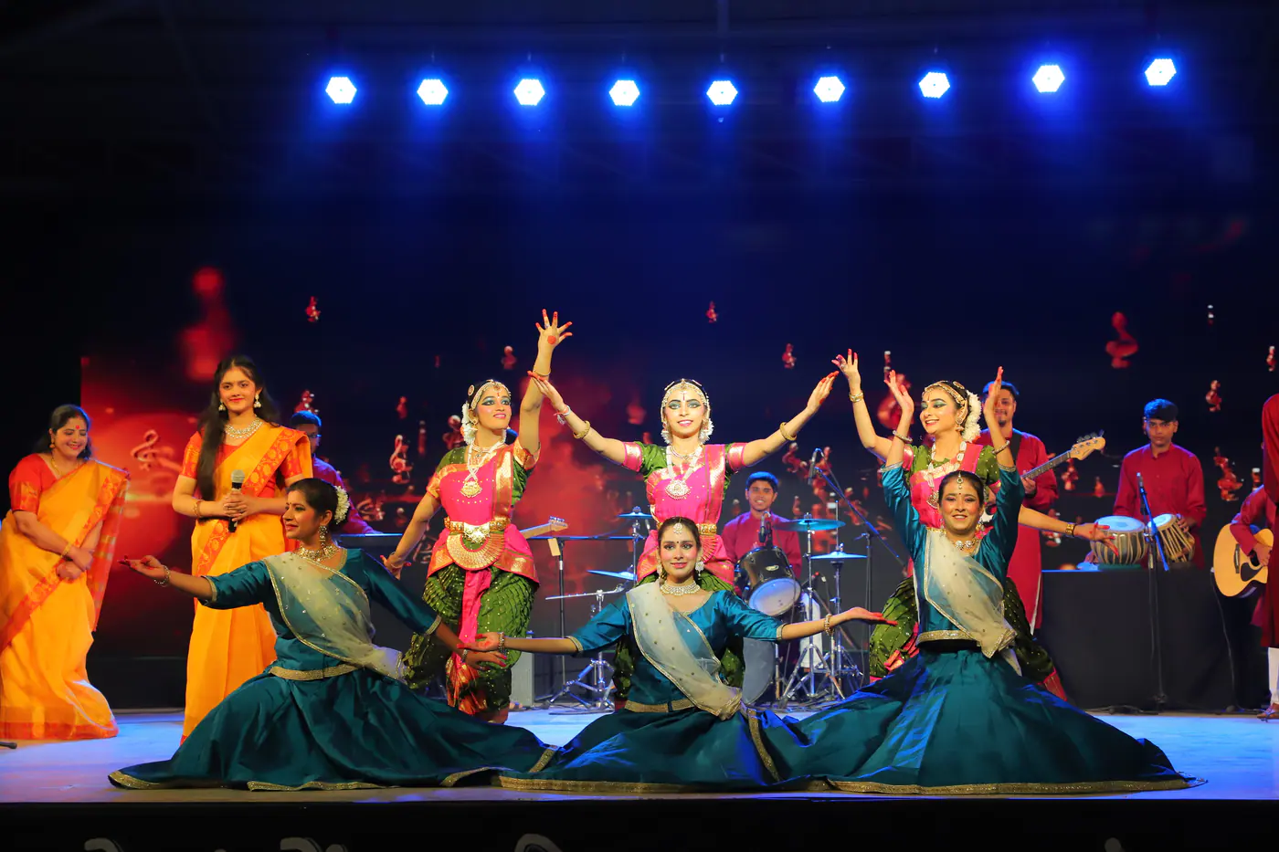 Salwan Public School students performing at a cultural event
