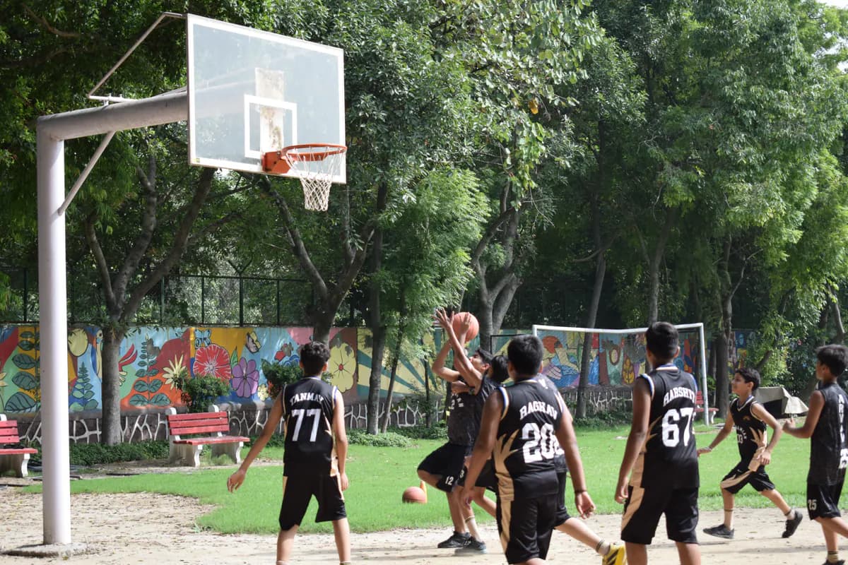 Salwan Public School students competing in sport