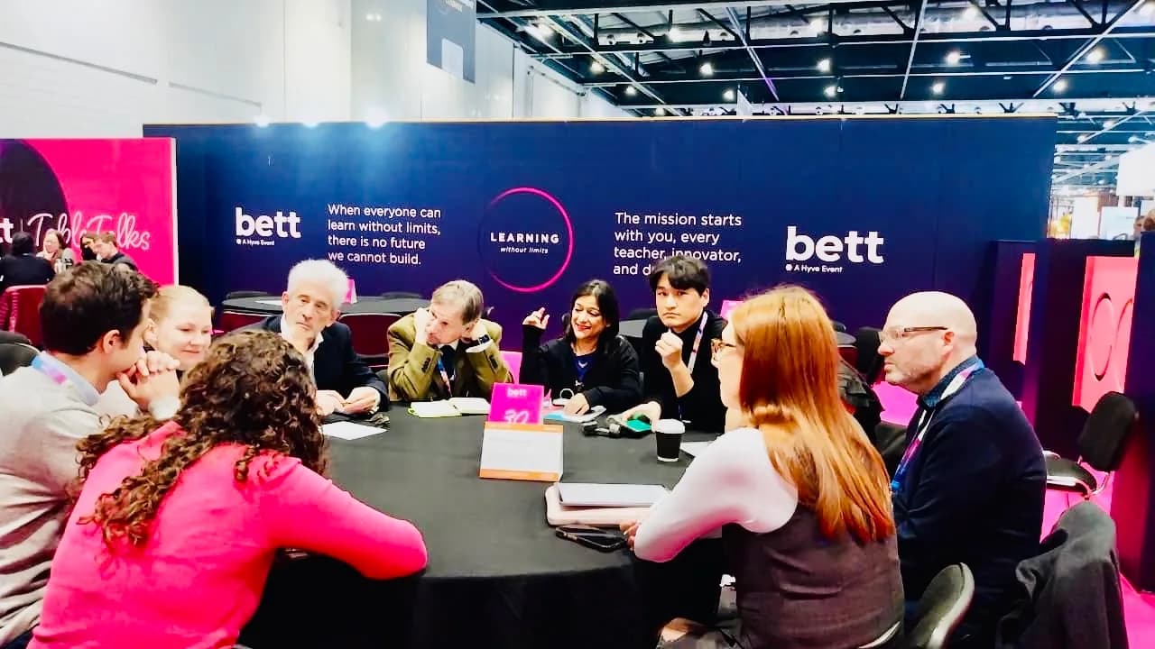 Salwan IT teachers representing the school at BETT UK 2025, ExCeL London