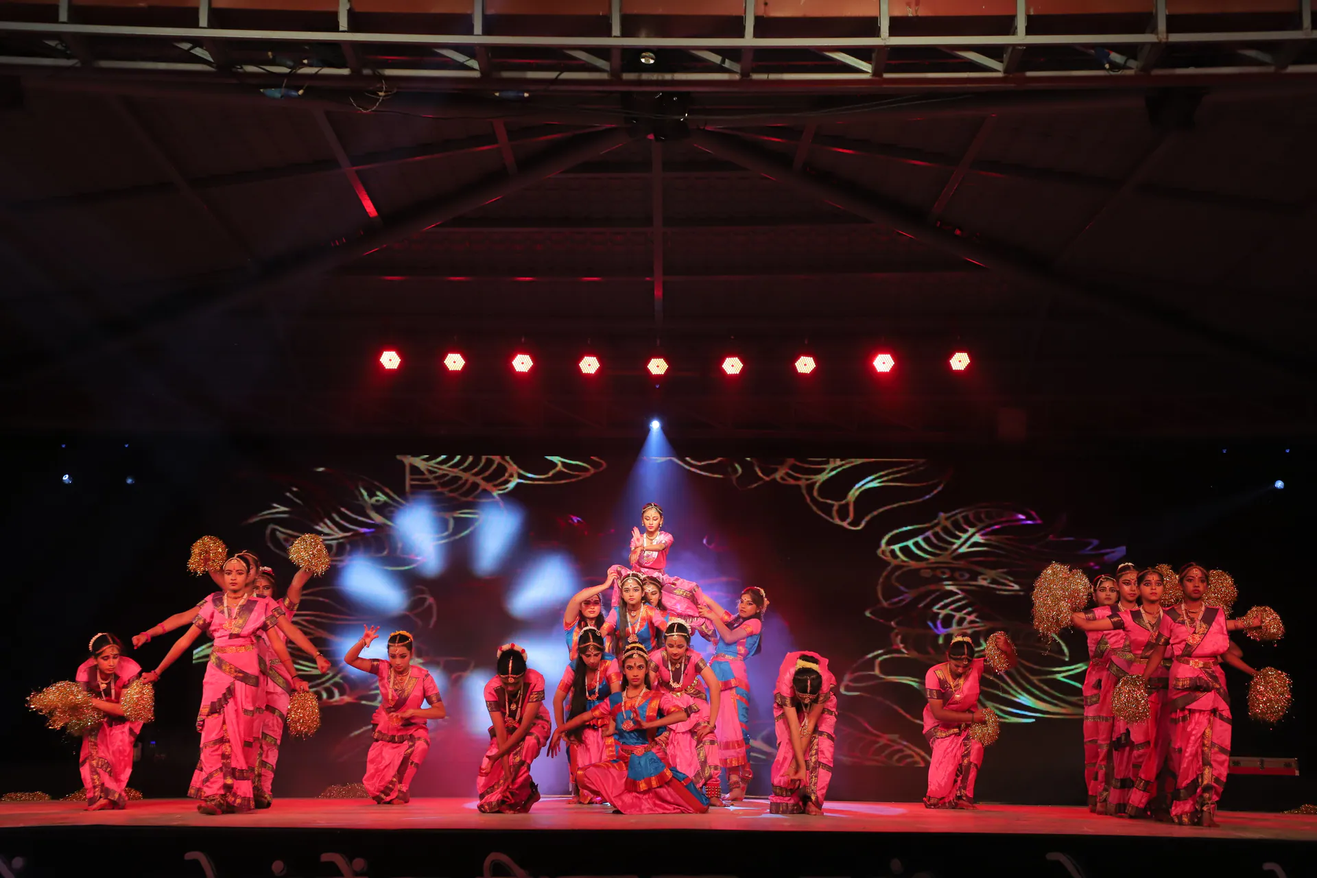 Salwan students performing during a school celebration
