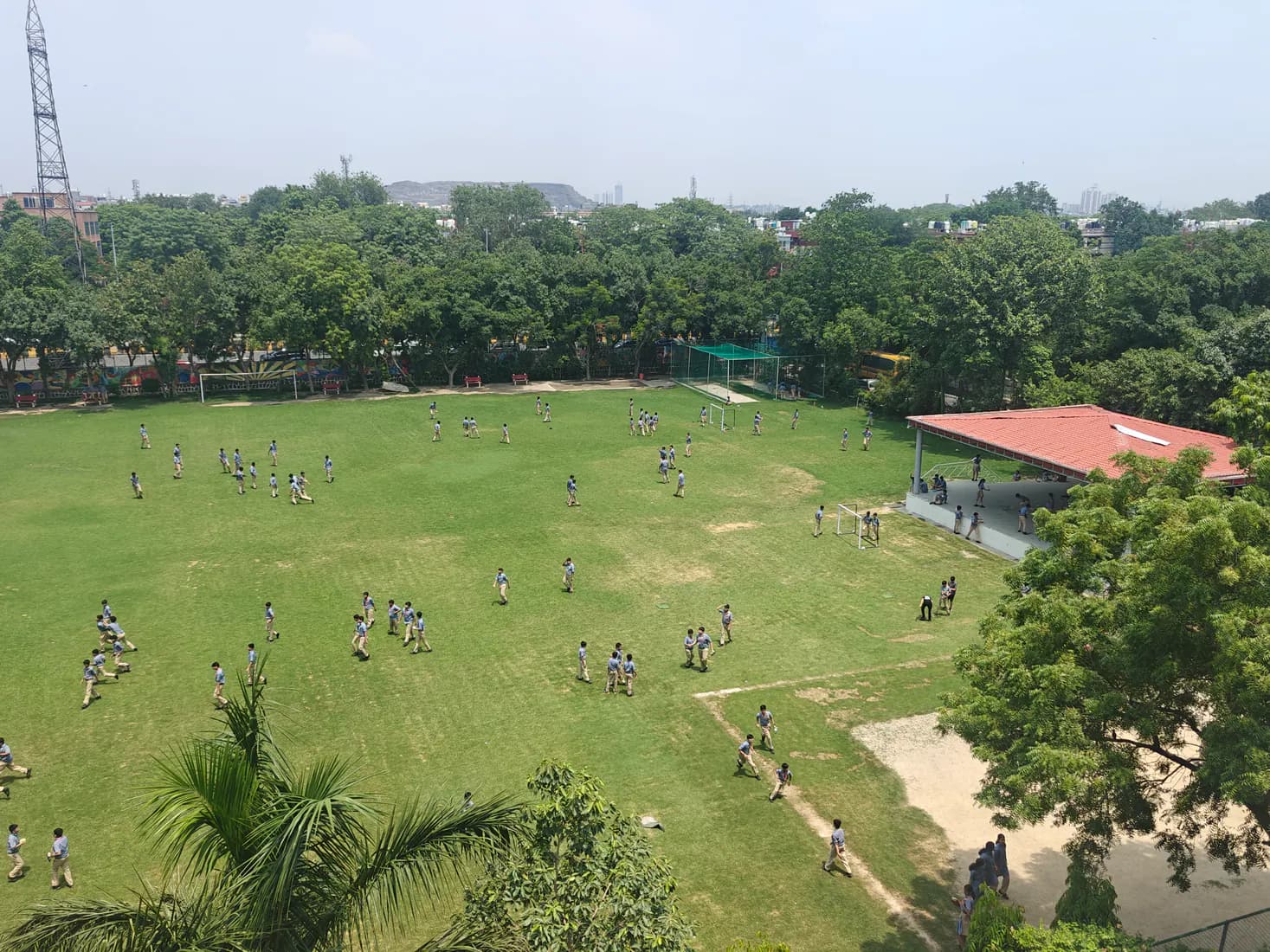 The green campus and gardens of Salwan Public School, Mayur Vihar