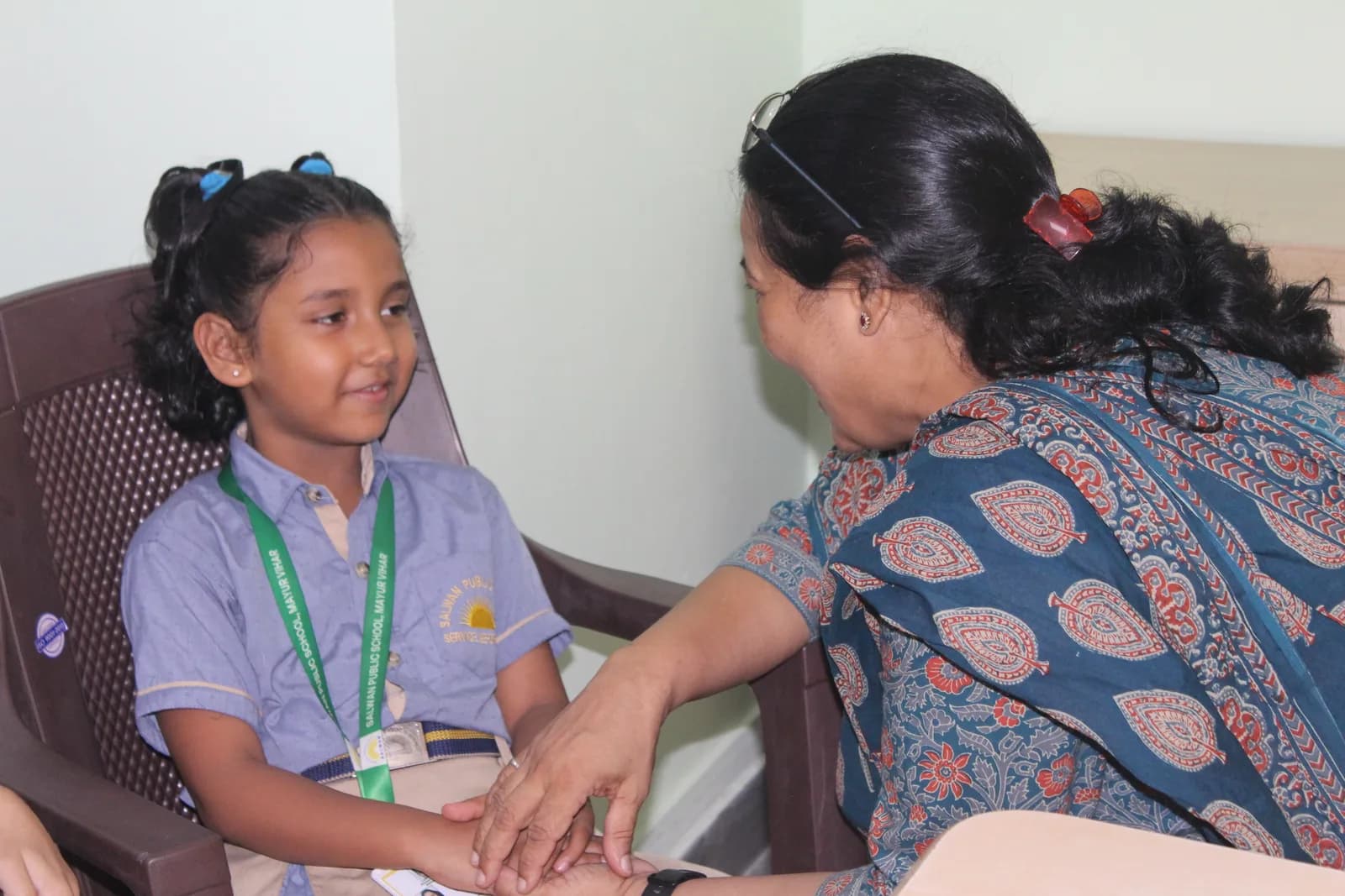 Counselling room arranged for a private conversation