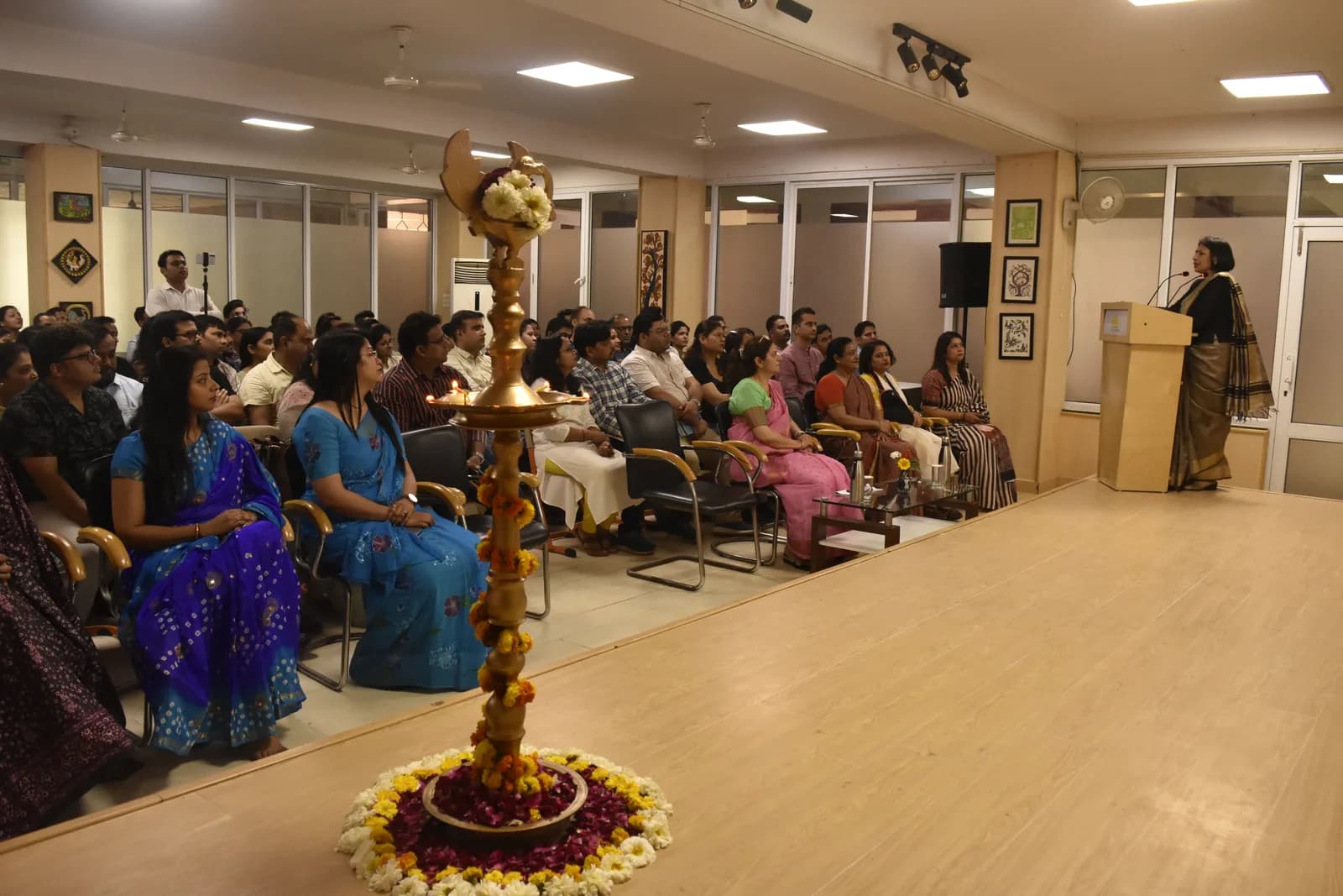 The Multi-Purpose Hall set up for a school gathering