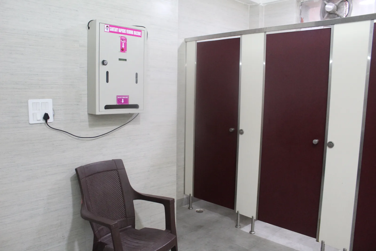 Washroom block maintained for student use