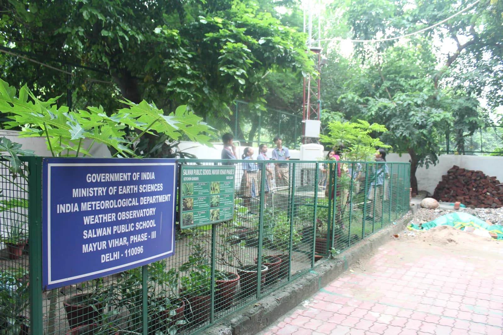 Weather monitoring station set up on the campus